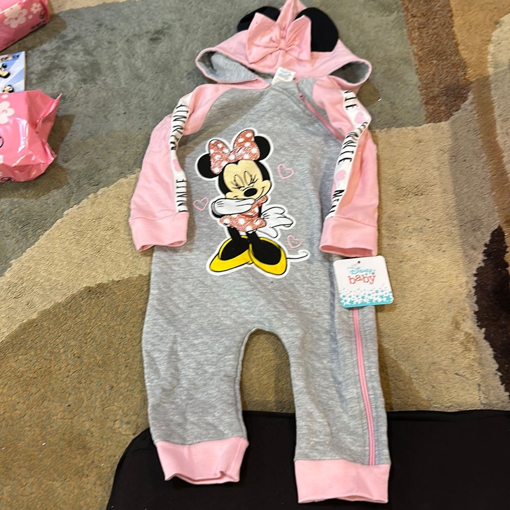 Disney baby minnie mouse zip up